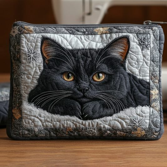 Shadow Gaze Quilted Zipper Pouch NCU0NXD971