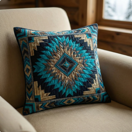 Turquoise Mesa Quilted Pillow Case NCU0LDH295