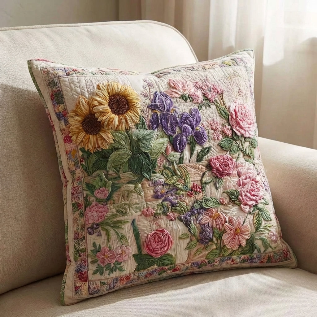 Infinite Flower Horizon Quilted Pillow Case NCU0HNH930