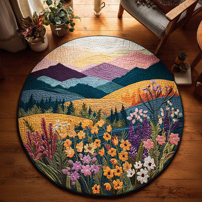 Gentle Blossoms Quilted Round Mat NCU0DQQ0219
