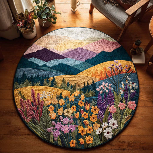Gentle Blossoms Quilted Round Mat NCU0DQQ0219
