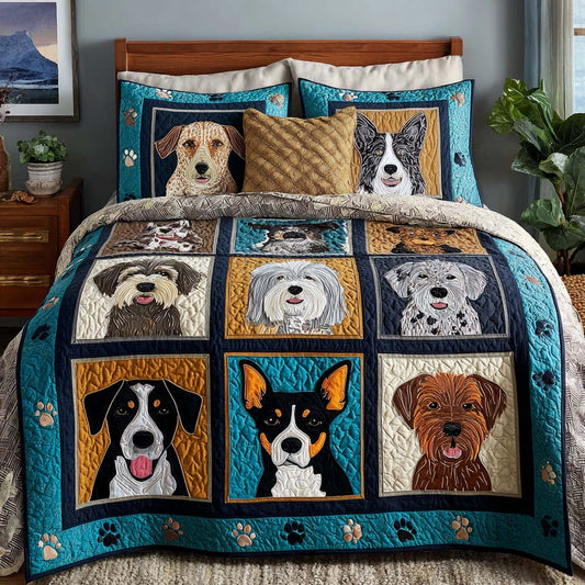 Gentle Dog 3-Piece Quilted Bedding Set NCU0NNT2676