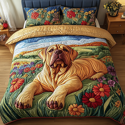 Gentle Giant 3-Piece Quilted Bedding Set NCU0NVH799