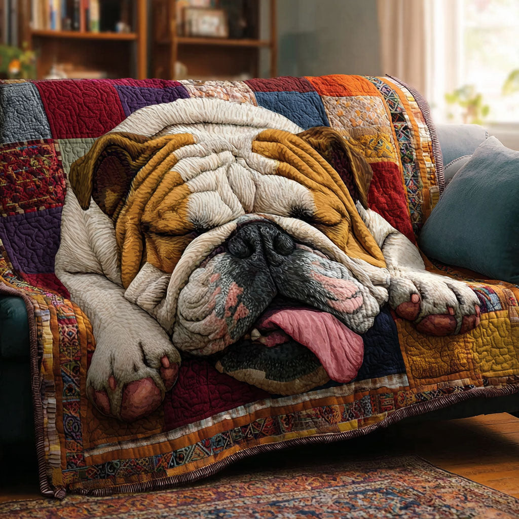Gentle Giant Bulldog Quilted Blanket NCU0PTT2654