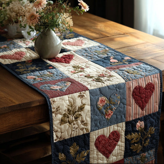 Gentle Heart Quilted Table Runner NCU0NNT2840