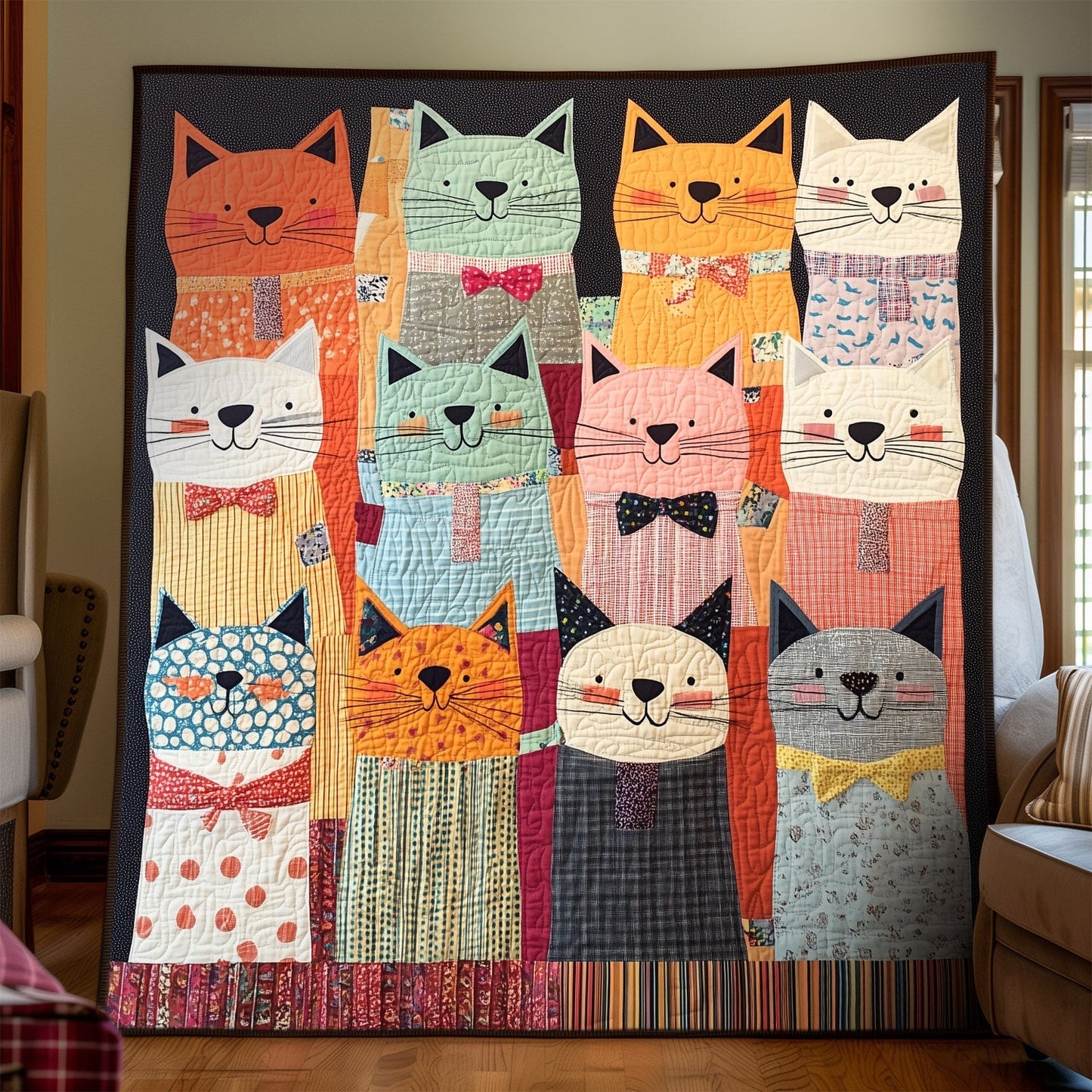 Gentle Kitties Quilted Blanket NCU0TH1535