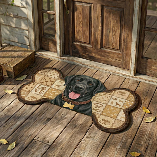 Gentle Labrador Retriever Custom Shape Doormat NCU0HNH1088