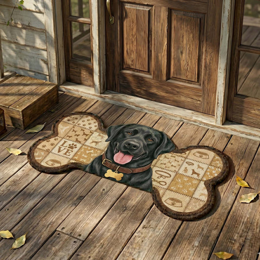 Gentle Labrador Retriever Custom Shape Doormat NCU0HNH1088