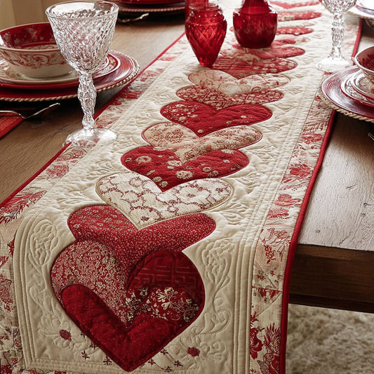 Gentle Love Quilted Table Runner NCU0DDK2275