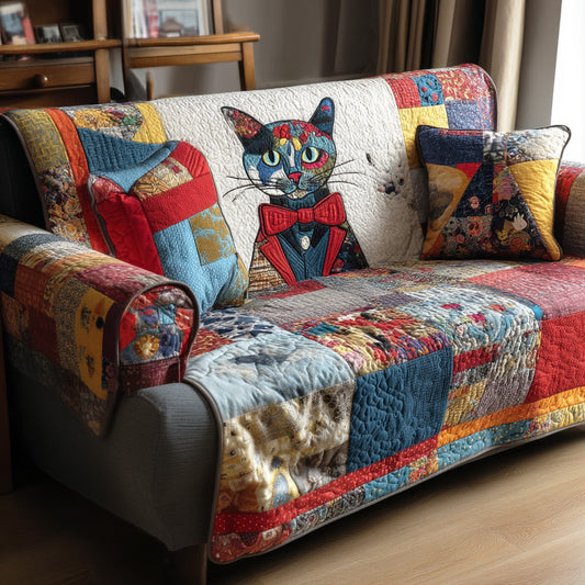 Gentle Meow Quilted Sofa Cover NCU0NTD1320
