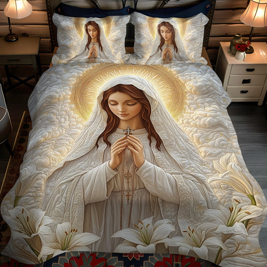 Gentle Mercy 3-Piece Quilted Bedding Set NCU0NT1780