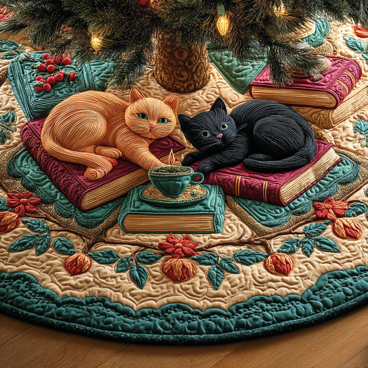 Gentle Page Paws Christmas Quilted Tree Skirt NCU0NTD853