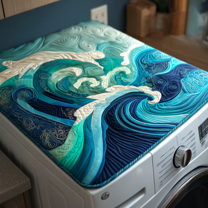 Gentle Sea Foam Quilted Washer and Dryer Cover NCU0NNT1354