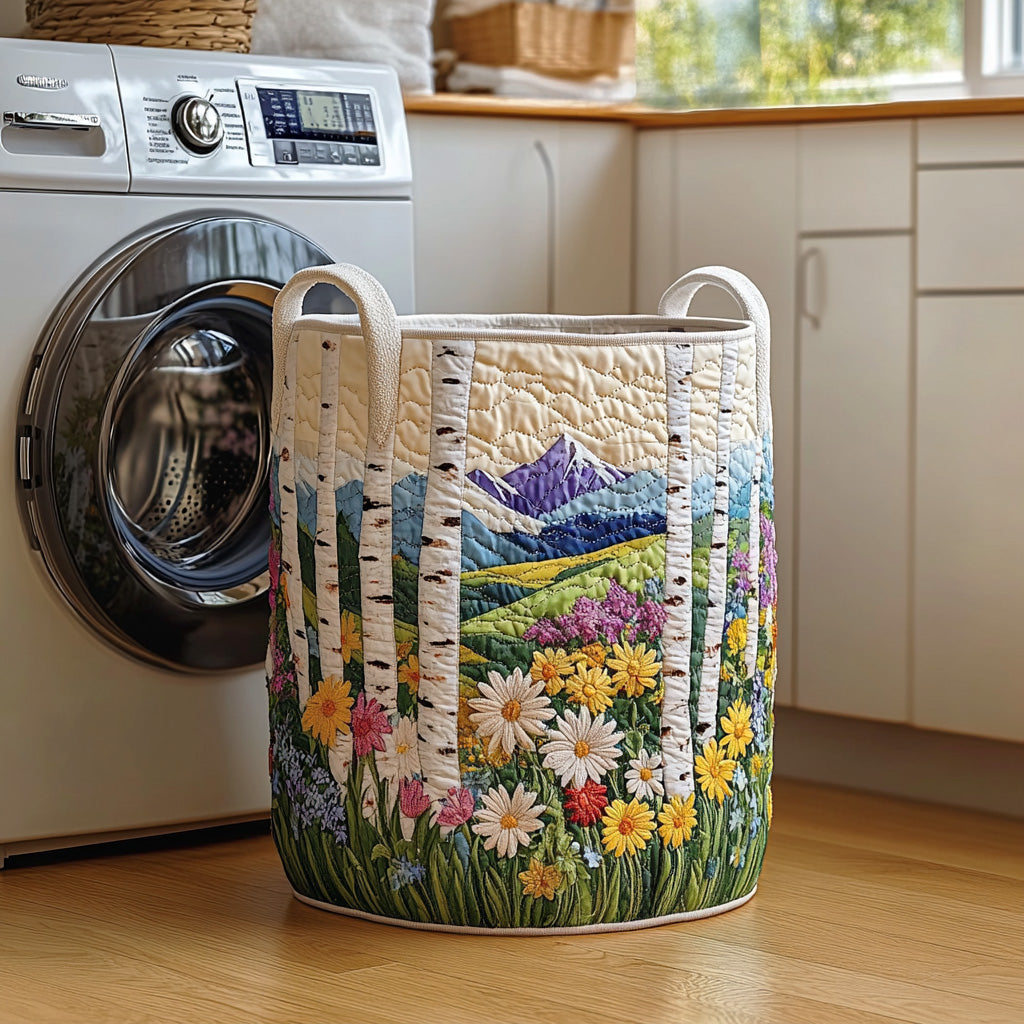 Gentle Spring Quilted Laundry Basket NCU0NTD1302