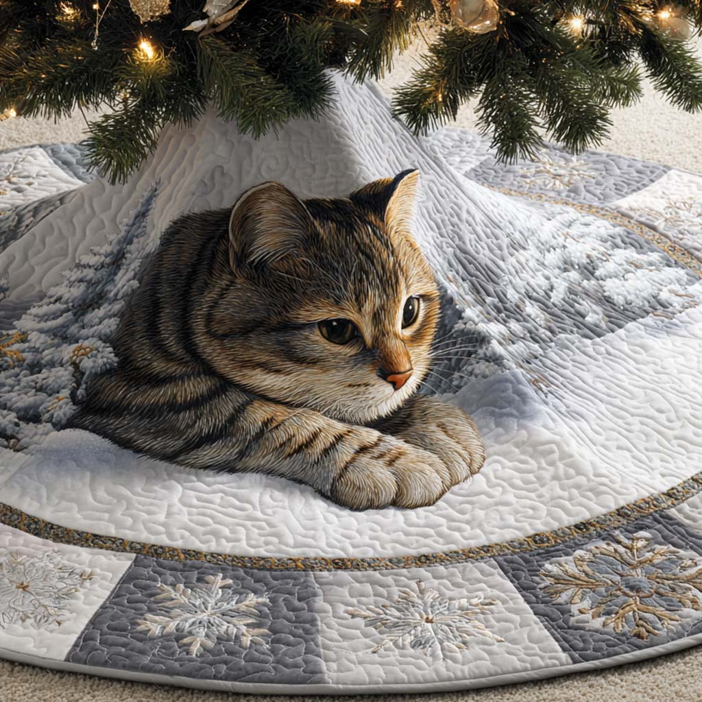 Gentle Stripe Quilted Tree Skirt NCU0NXD1014