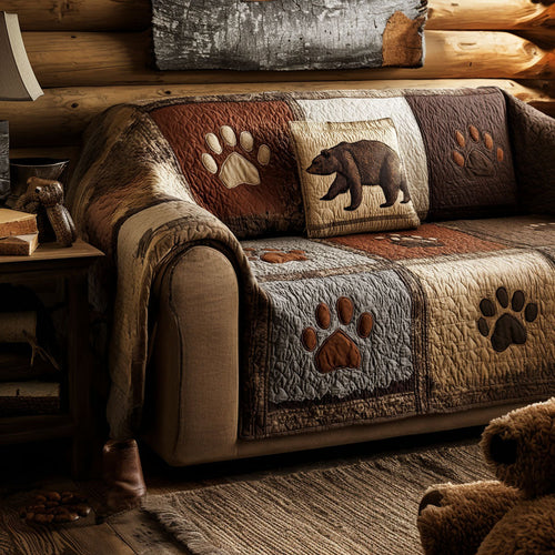 Gentle Tracks Quilted Sofa Cover NCU0NNT2826