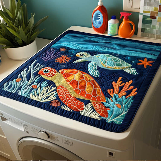 Gentle Turtle Flow Quilted Washer and Dryer Cover NCU0NNT1399