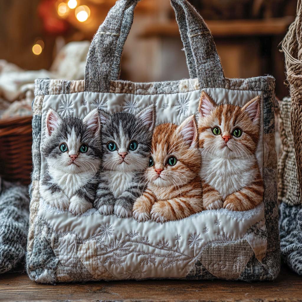 Gentle Whiskers Quilted Tote Bag NCU0NXD963