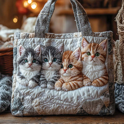 Gentle Whiskers Quilted Tote Bag NCU0NXD963