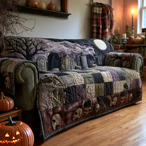 Ghostlight Cemetery Quilted Sofa Cover NCU0PTT3242