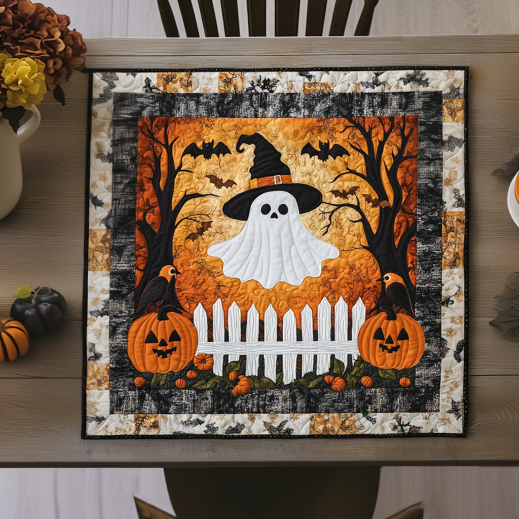 Ghostly Greetings Quilted Table Topper NCU0NNT1491