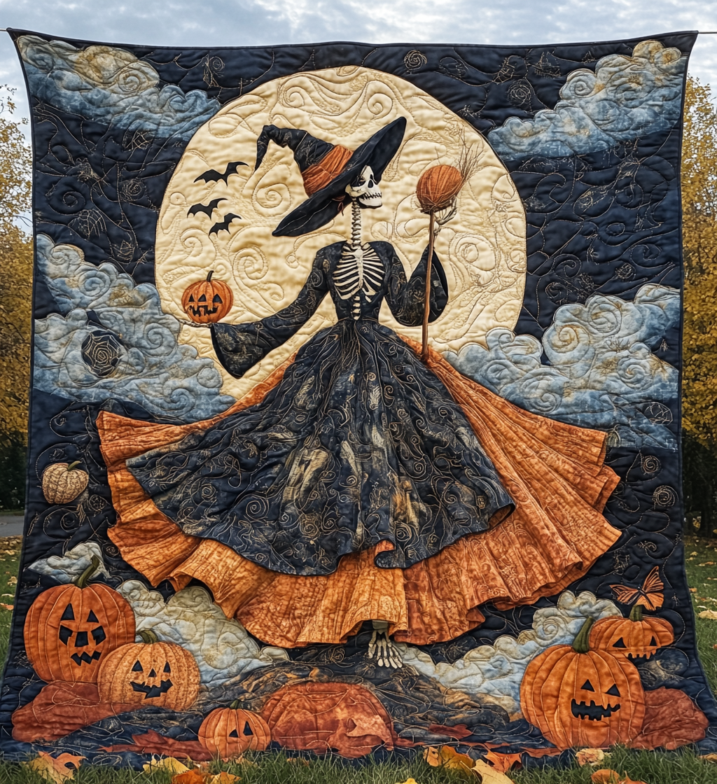 Ghostly Gathering Quilted Blanket NCU0VL650