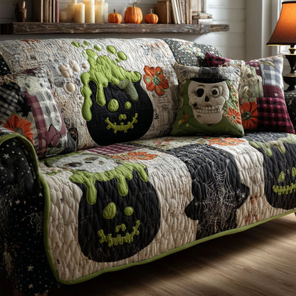 Ghostly Potions Quilted Sofa Cover NCU0PTT3243