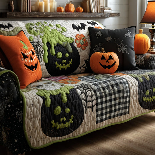 Ghostly Potions Quilted Sofa Cover NCU0PTT3243