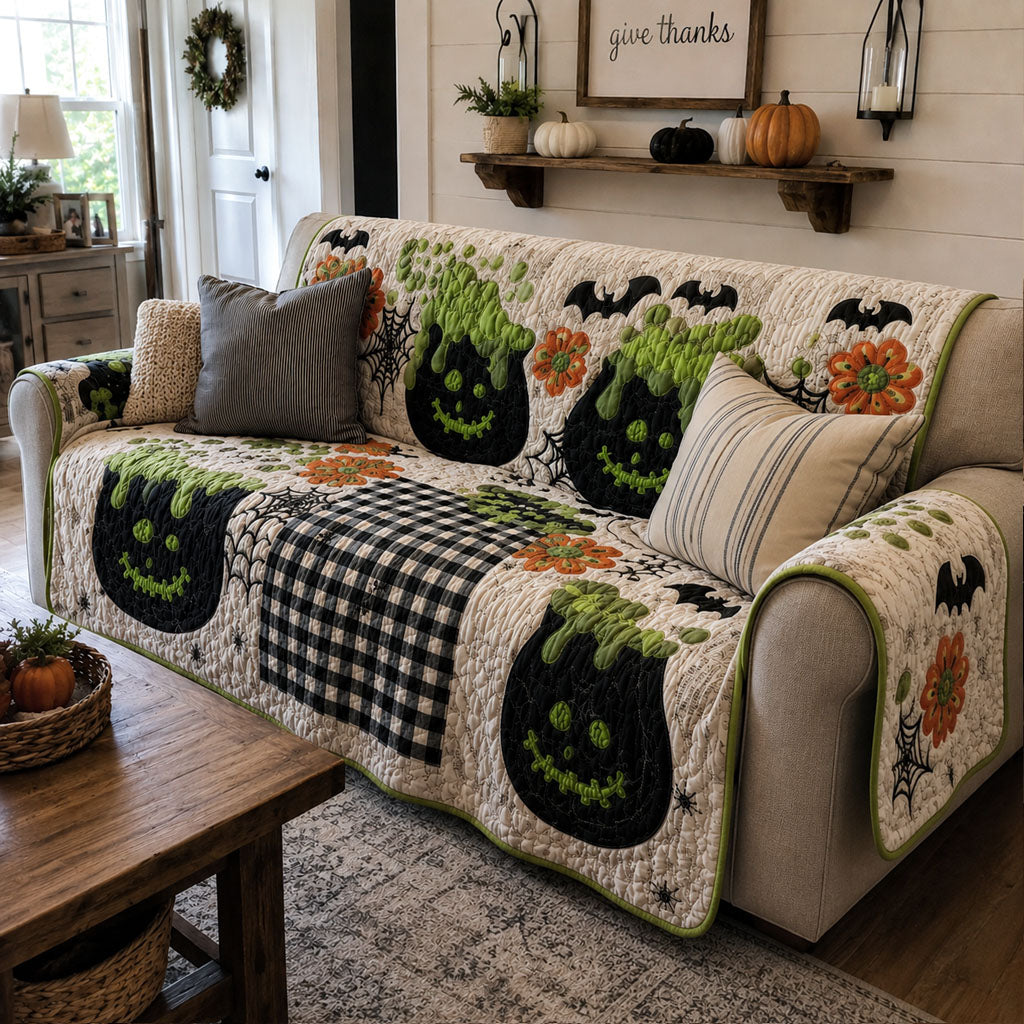 Ghostly Potions Quilted Sofa Cover NCU0PTT3243