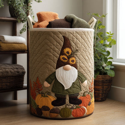 Ghoul Garden Gnome Quilted Laundry Basket NCU0PTT967