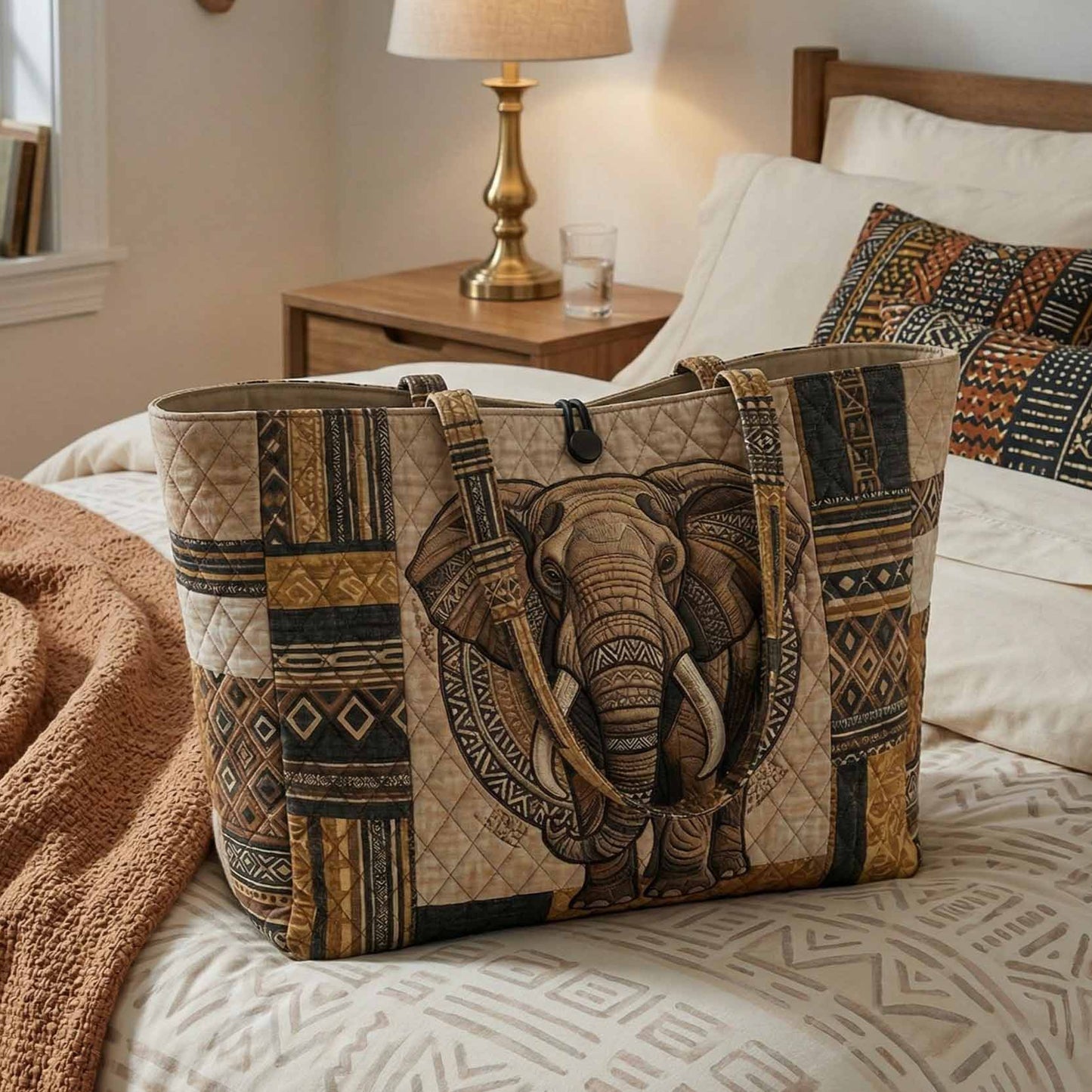 Giant Safari Quilted Classic Tote Bag NCU0NXD1821