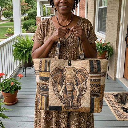 Giant Safari Quilted Classic Tote Bag NCU0NXD1821