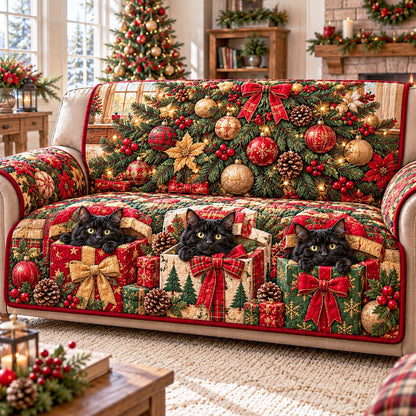Gift Kittens Quilted Sofa Cover NCU0NTD2423