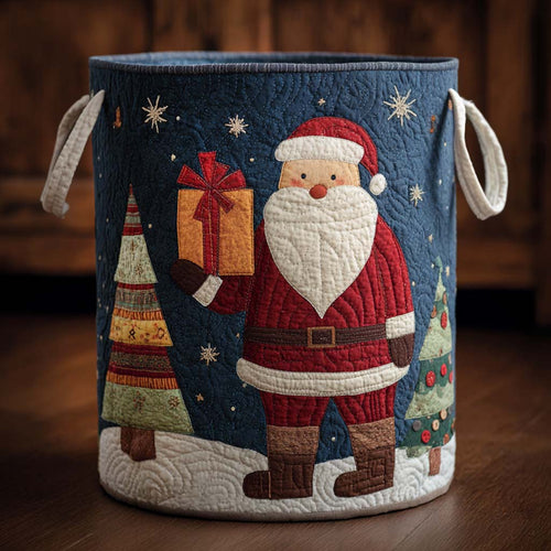 Gift Santa Quilted Laundry Basket NCU0NNT1757