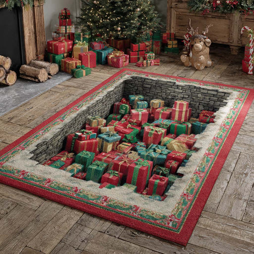 Gift Well Illusion Area Rug NCU0NXD884