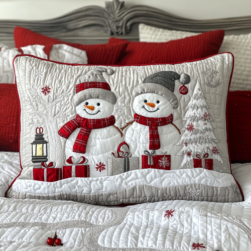 Gifted Snow Quilted Bedding Pillow Case NCU0NNT079