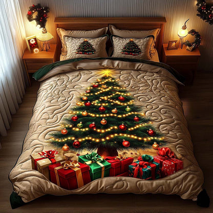 Gifted Evergreen 3-Piece Quilted Bedding Set NCU0DQQ011