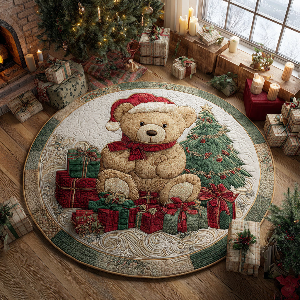 Gifted With Love Quilted Round Mat NCU0DV1259