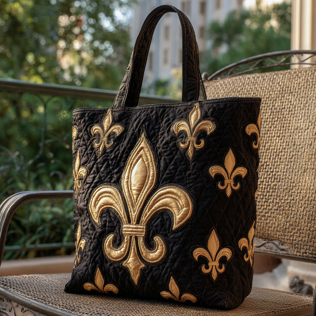 Gilded Heritage Quilted Tote Bag NCU0PTT1719