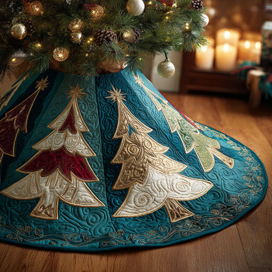 Gilded Trees Quilted Tree Skirt NCU0NTV335