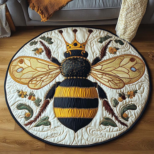 Gilded Wings Quilted Round Mat NCU0NT1260