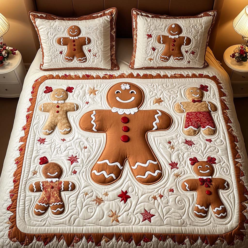 Ginger Joy 3-Piece Quilted Bedding Set NCU0NNT068