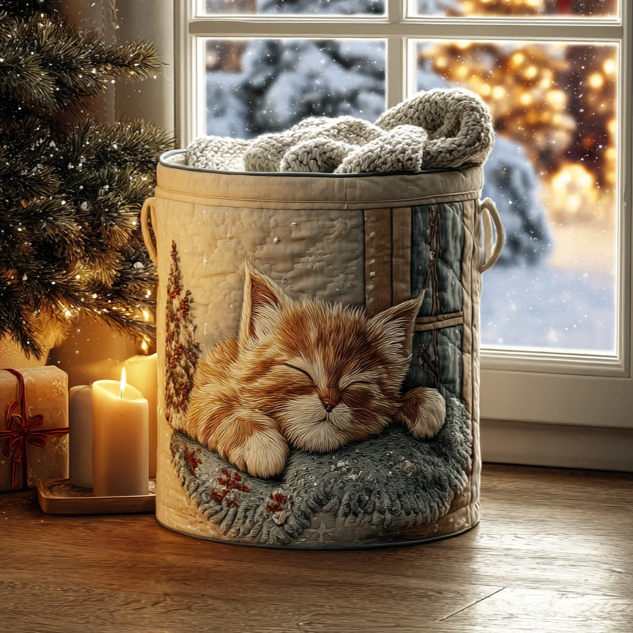 Ginger Nap Quilted Laundry Basket NCU0PVL697