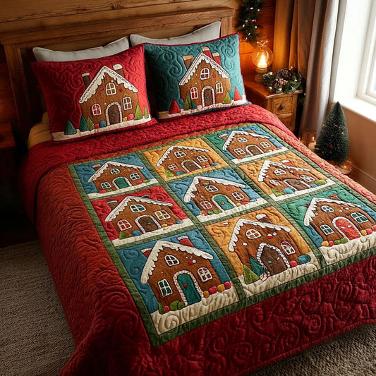 Ginger Village 3-Piece Quilted Bedding Set NCU0NTV297