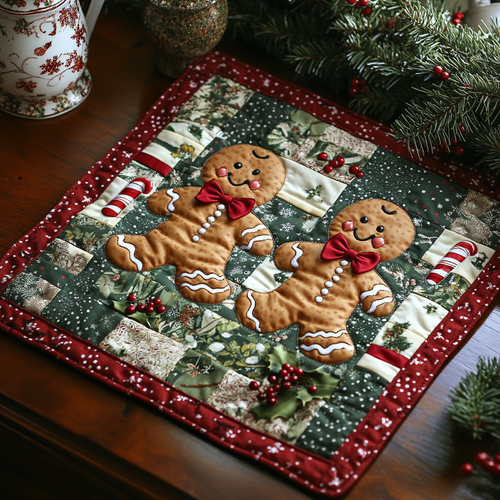 Gingerbread Delight Quilted Place Mat NCU0DDK1348