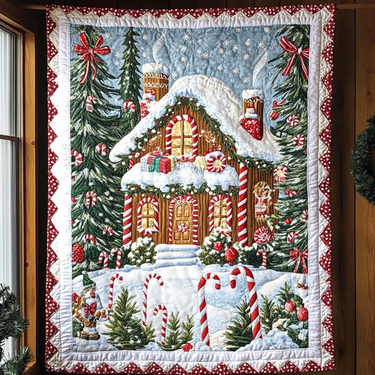 Gingerbread Dreams Quilted Blanket NCU0NT1158