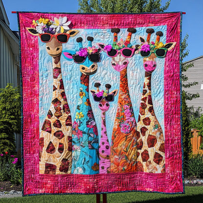 Giraffe Heights Quilted Blanket NCU0PT668