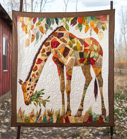 Giraffe Serenade Quilted Blanket NCU0PT670