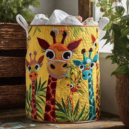 Giraffic Park Quilted Laundry Basket NCU0PTT981
