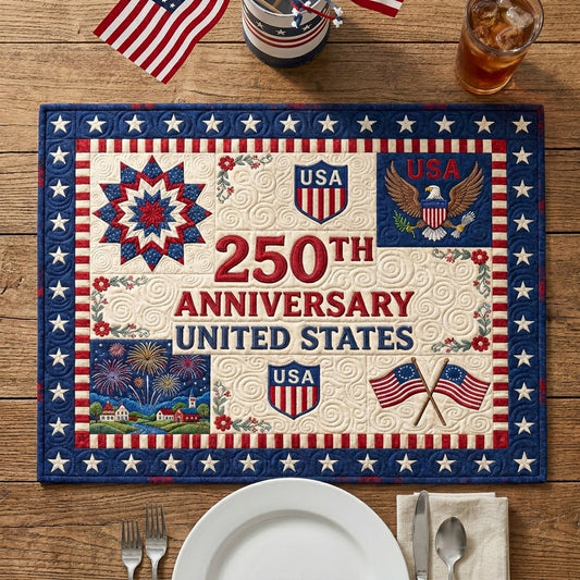 Glory Patchwork Quilted Placemat NCU0NTV1048